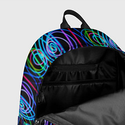 Рюкзак Неоновые завитки, цвет: 3D-принт — фото 2