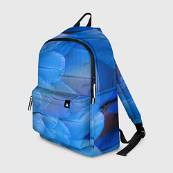 Рюкзак Текстура с голубыми перьями, цвет: 3D-принт