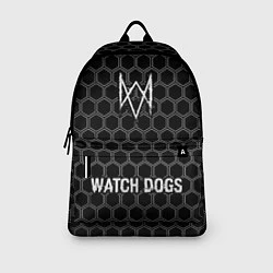 Рюкзак Watch Dogs glitch на темном фоне: символ, надпись, цвет: 3D-принт — фото 2