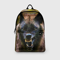 Рюкзак Оскал чёрного волка, цвет: 3D-принт — фото 2