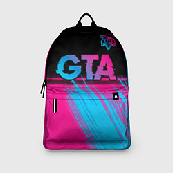 Рюкзак GTA - neon gradient: символ сверху, цвет: 3D-принт — фото 2