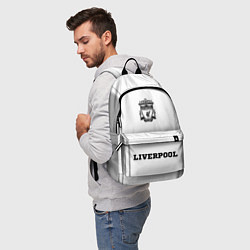 Рюкзак Liverpool sport на светлом фоне: символ, надпись, цвет: 3D-принт — фото 2