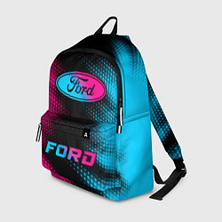 Рюкзак Ford - neon gradient: символ, надпись, цвет: 3D-принт