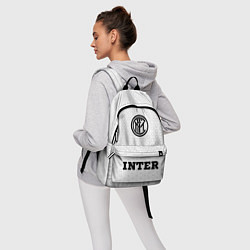 Рюкзак Inter sport на светлом фоне: символ, надпись, цвет: 3D-принт — фото 2