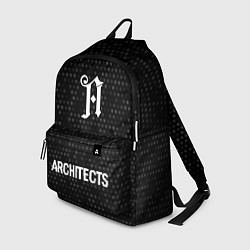 Рюкзак Architects glitch на темном фоне: символ, надпись, цвет: 3D-принт