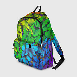 Рюкзак Бабочки и радуга, цвет: 3D-принт