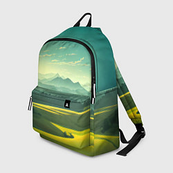 Рюкзак Зелёная долина, пейзаж, цвет: 3D-принт