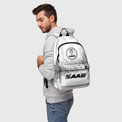 Рюкзак Saab speed шины на светлом: символ, надпись, цвет: 3D-принт — фото 2