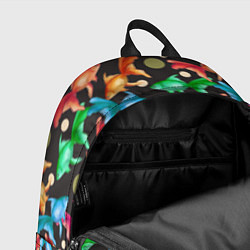 Рюкзак Разноцветные рыбы паттерн, цвет: 3D-принт — фото 2