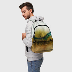 Рюкзак Абстрактные блёстки, тени и краски, цвет: 3D-принт — фото 2