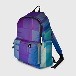 Рюкзак Геометрические объёмные фиолетовые кубы, цвет: 3D-принт