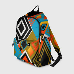Рюкзак Фон из разноцветных квадратов, цвет: 3D-принт