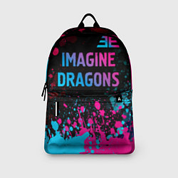 Рюкзак Imagine Dragons - neon gradient: символ сверху, цвет: 3D-принт — фото 2