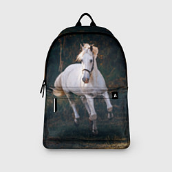 Рюкзак Скачущая белая лошадь, цвет: 3D-принт — фото 2