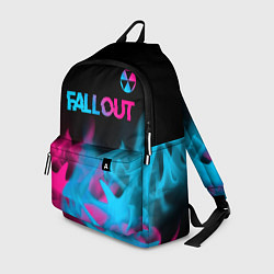 Рюкзак Fallout - neon gradient: символ сверху, цвет: 3D-принт