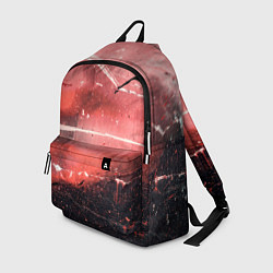 Рюкзак Красный туман, царапины и краски, цвет: 3D-принт