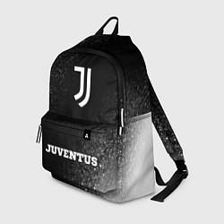 Рюкзак Juventus sport на темном фоне: символ, надпись, цвет: 3D-принт