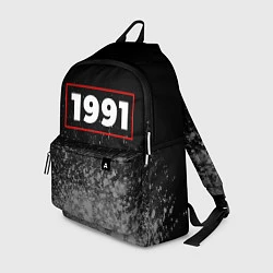Рюкзак 1991 - в красной рамке на темном, цвет: 3D-принт
