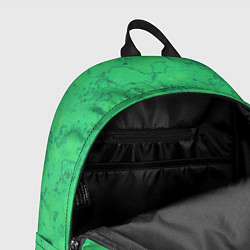 Рюкзак Мраморный зеленый яркий узор, цвет: 3D-принт — фото 2
