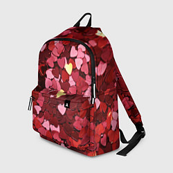 Рюкзак Куча разноцветных сердечек, цвет: 3D-принт