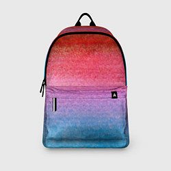 Рюкзак Красно-синий градиент акварель, цвет: 3D-принт — фото 2