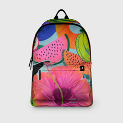 Рюкзак Цветочный, фруктовый, тропический паттерн, цвет: 3D-принт — фото 2