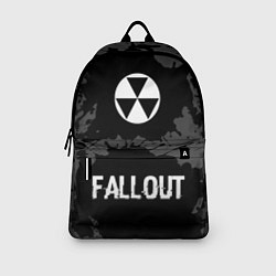 Рюкзак Fallout glitch на темном фоне: символ, надпись, цвет: 3D-принт — фото 2
