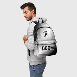 Рюкзак Doom glitch на светлом фоне: символ, надпись, цвет: 3D-принт — фото 2