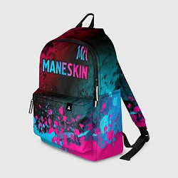 Рюкзак Maneskin - neon gradient: символ сверху, цвет: 3D-принт