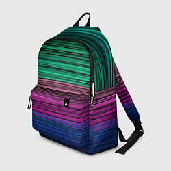 Рюкзак Разноцветные неоновые шелковые нити, цвет: 3D-принт