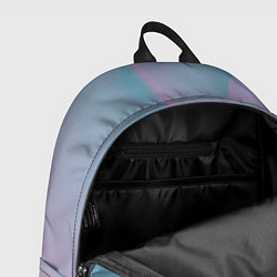 Рюкзак Розовые и голубые волны, цвет: 3D-принт — фото 2