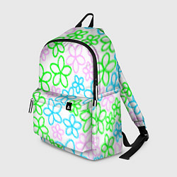 Рюкзак Цветочные узоры - паттерн, цвет: 3D-принт