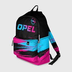 Рюкзак Opel - neon gradient: символ сверху, цвет: 3D-принт
