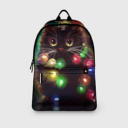 Рюкзак Новый Год Кот, цвет: 3D-принт — фото 2