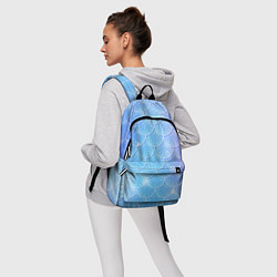 Рюкзак Голубая чешуя русалки - паттерн, цвет: 3D-принт — фото 2