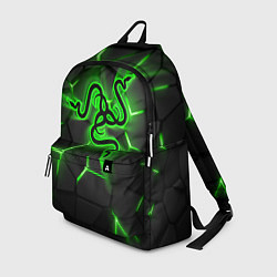 Рюкзак Razer neon logo, цвет: 3D-принт