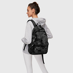 Рюкзак Черный ночной камуфляж, цвет: 3D-принт — фото 2