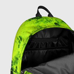Рюкзак Яркий неоновый салатовый гранж, цвет: 3D-принт — фото 2
