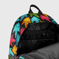 Рюкзак Разноцветные стрелы, цвет: 3D-принт — фото 2