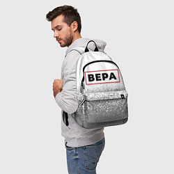 Рюкзак Вера - в красной рамке на светлом, цвет: 3D-принт — фото 2