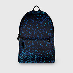 Рюкзак Неоновый синий блеск на черном фоне, цвет: 3D-принт — фото 2