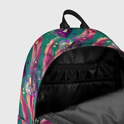 Рюкзак Паттерн кристальные сердца, цвет: 3D-принт — фото 2