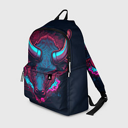 Рюкзак Неоновый бык, цвет: 3D-принт