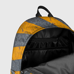 Рюкзак Желтые полосы на бетоне, цвет: 3D-принт — фото 2