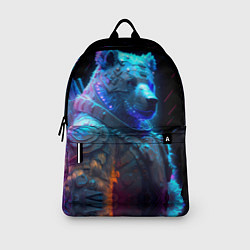 Рюкзак Неоновый медведь воин, цвет: 3D-принт — фото 2