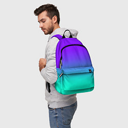 Рюкзак Синие оттенки, цвет: 3D-принт — фото 2