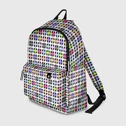 Рюкзак Разноцветный геометрический рисунок, цвет: 3D-принт