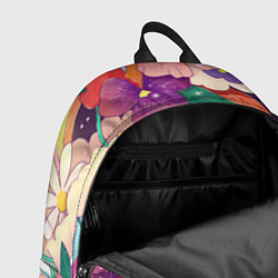 Рюкзак Девочка в цветах, цвет: 3D-принт — фото 2
