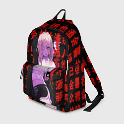 Рюкзак Пауэр и иероглифы - Человек Бензопила, цвет: 3D-принт