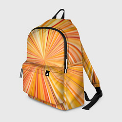 Рюкзак Абстрактные лучи оттенков оранжевого, цвет: 3D-принт